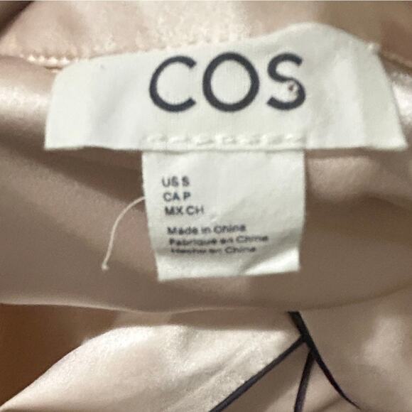 COS 100% Silk Pajama Shirt Blouse – Versatile Daywear or Sleepwear, Size S - Picture 7 of 8